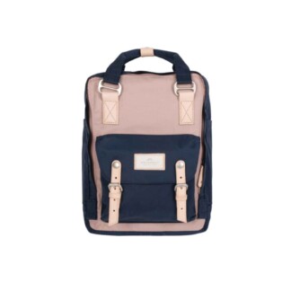 Doughnut Macaroon Backpack – light pink navy
