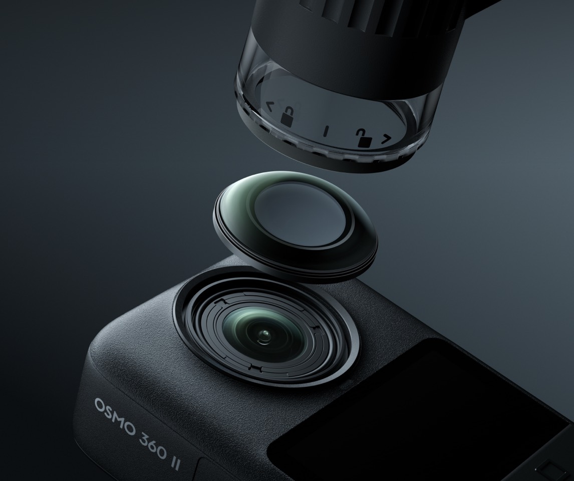 DJI Osmo 360 II Adventure Combo lens detail