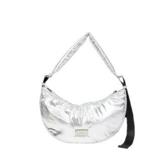 Doughnut Eclair Softies Crossbody Bag – silver