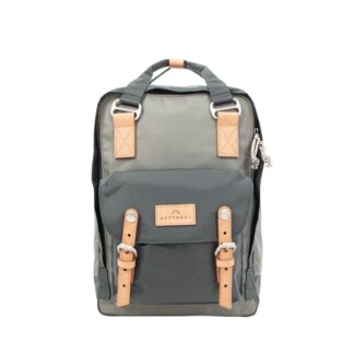 Doughnut Macaroon Euro Series Backpack – grey x dark grey